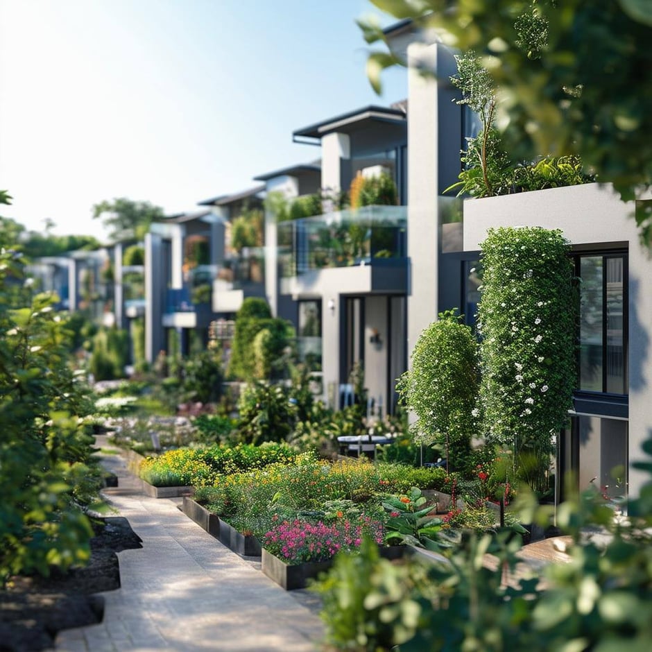 AI managed multifamily garden style property signify that they are connected by AI and IoT devices